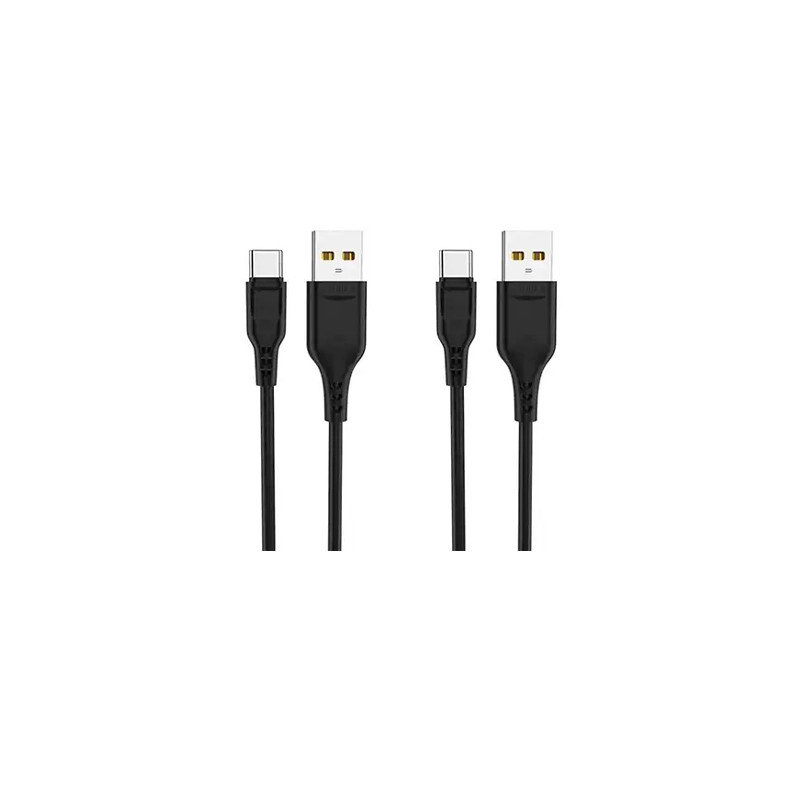 کابل تبدیل USB به USB-C دنمن مدل D01T طول 1 متر مجموعه 2 عددی