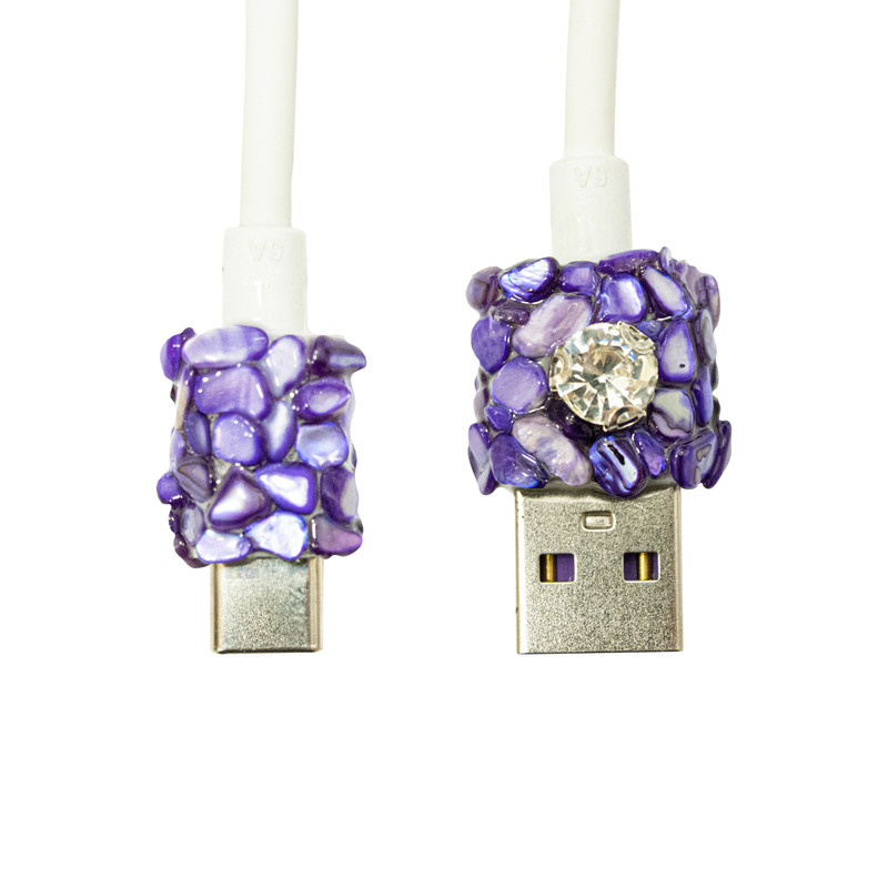 کابل تبدیل USB به USB-C آی لد مدل جواهر 5A طول 1 متر