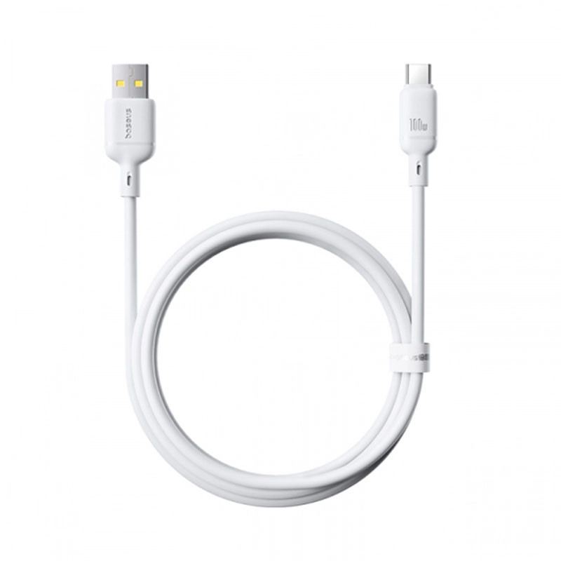 کابل تبدیل USB-A به USB-C بیسوس مدل Silky P10377703213-00 طول 1 متر