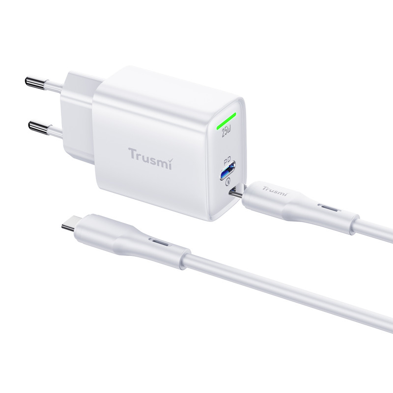 شارژر دیواری 25 وات تراسمی مدل CH15-02 به همراه کابل USB-C