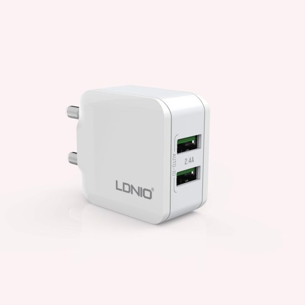 شارژر دیواری 12 وات الدینیو مدل A2201 به همراه کابل USB-C
