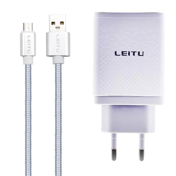 شارژر دیواری لیتو مدل LH - 4 به همراه کابل تبدیل MICROUSB