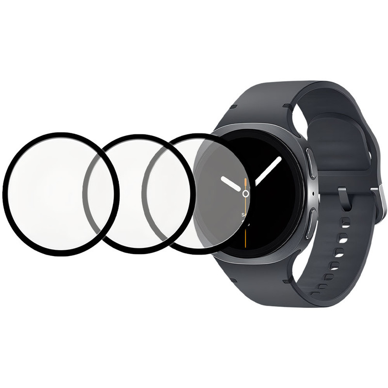 محافظ صفحه نمایش کینگدام مدل PMMA مناسب برای ساعت هوشمند سامسونگ Galaxy Watch 8 40mm بسته سه عددی