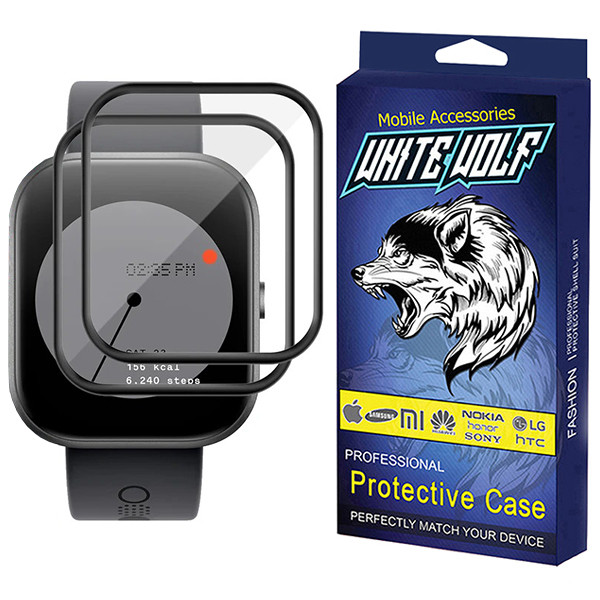محافظ صفحه نمایش وایت ولف مدل W-2PWM مناسب برای ساعت هوشمند ناتینگ CMF Watch Pro  بسته 2 عددی