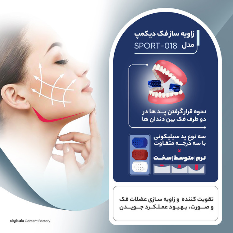 زاویه ساز فک دیکمپ مدل SPORT-018 بسته 6 عددی