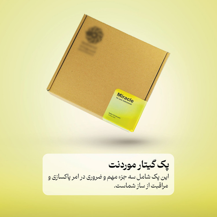 روغن و پولیش مدل مراقبت و پاک سازی ساز گیتار موردنت مجموعه 3 عدی