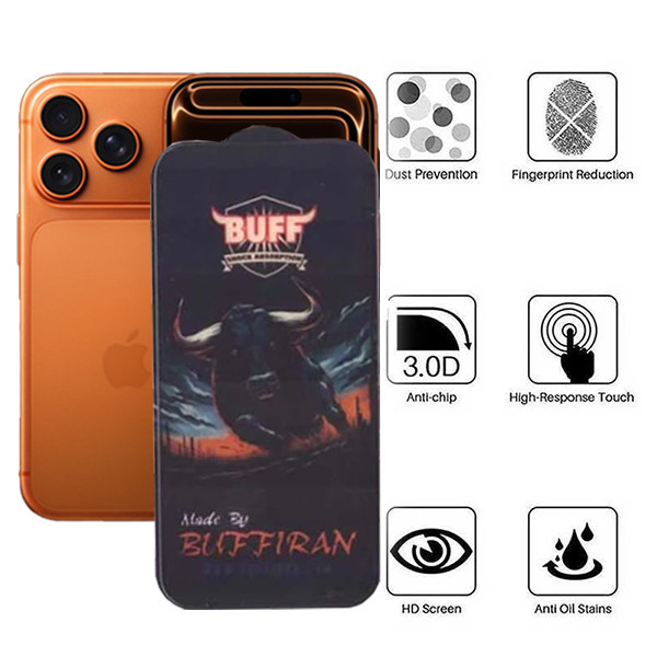 محافظ صفحه نمایش مات بوف مدل BullRun Matte Pro-Guarantee مناسب برای گوشی موبایل اپل iPhone 17 Pro / 17 / 16 Pro