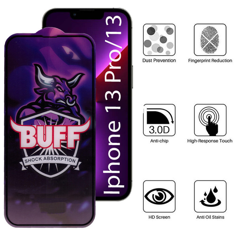 محافظ صفحه نمایش بوف مدل 5D Buffer-G مناسب برای گوشی موبایل اپل Iphone 13 Pro /13