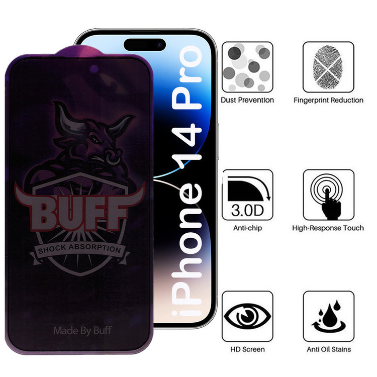 محافظ صفحه نمایش حریم شخصی بوف مدل Privacy Pro Plus-G مناسب برای گوشی موبایل اپل iPhone 14 Pro