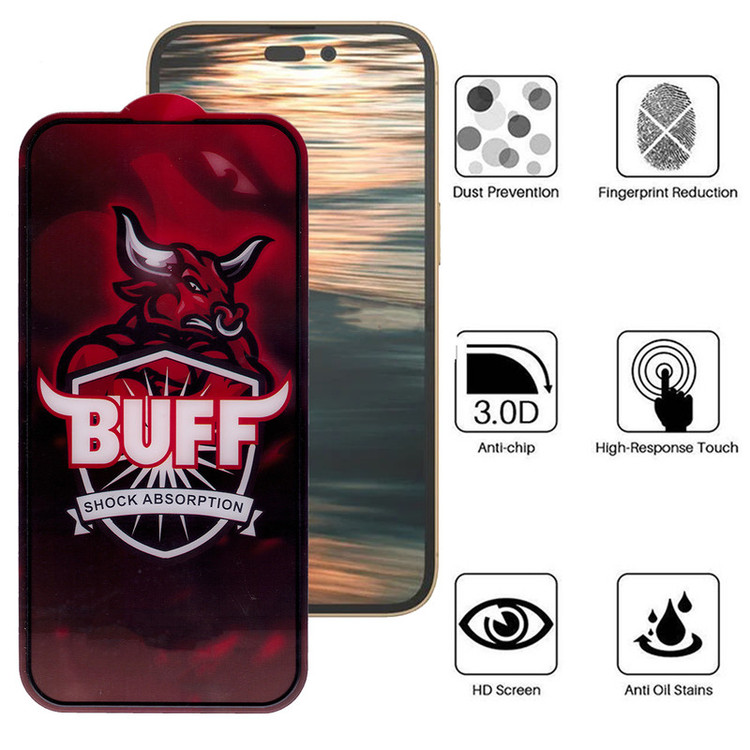 محافظ صفحه نمایش بوف مدل Crystal Pro-G مناسب برای گوشی موبایل اپل IPhone 14 Pro