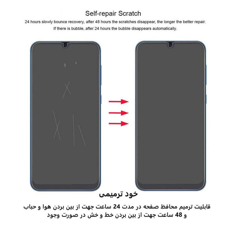 محافظ صفحه نمایش مات بوف مدل Hydrogel-Matte-G مناسب برای گوشی موبایل سامسونگ Galaxy S24 Ultra به همراه محافظ پشت گوشی