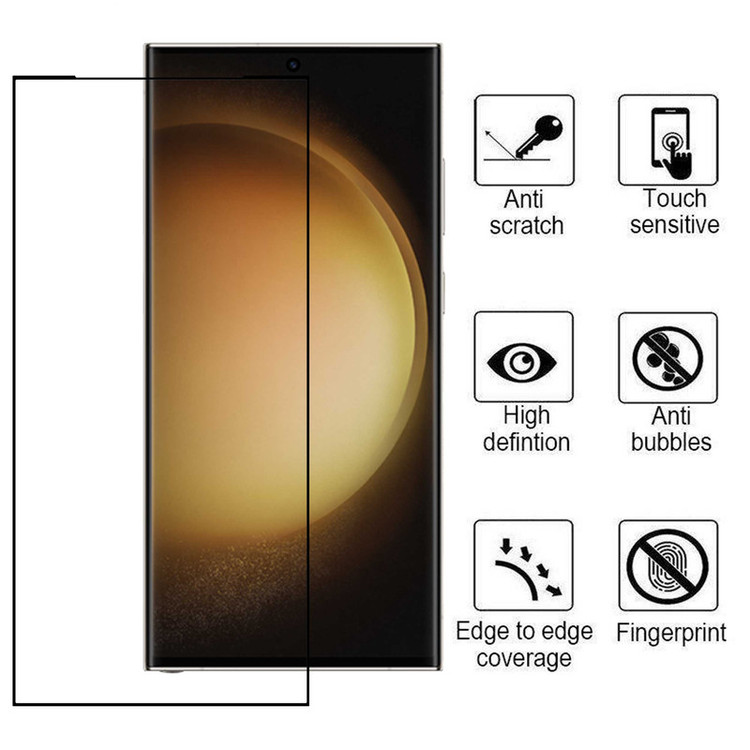 محافظ صفحه نمایش بوف مدل Full-Glue-G مناسب برای گوشی موبایل سامسونگ Galaxy S23 Ultra