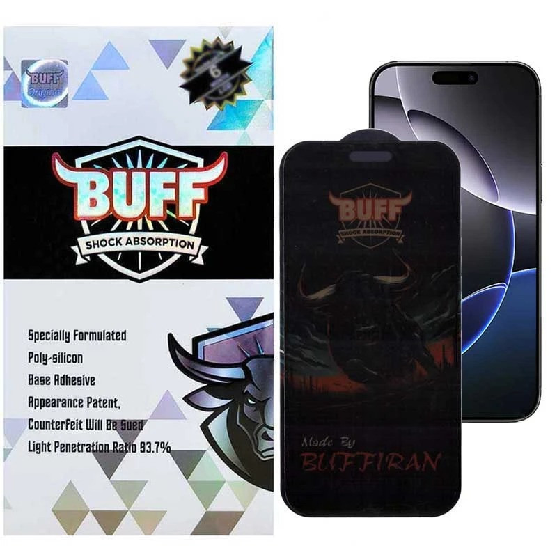 محافظ صفحه نمایش حریم شخصی بوف مدل BullRun Privacy Pro-Guarantee مناسب برای گوشی موبایل اپل iPhone 16 Pro Max