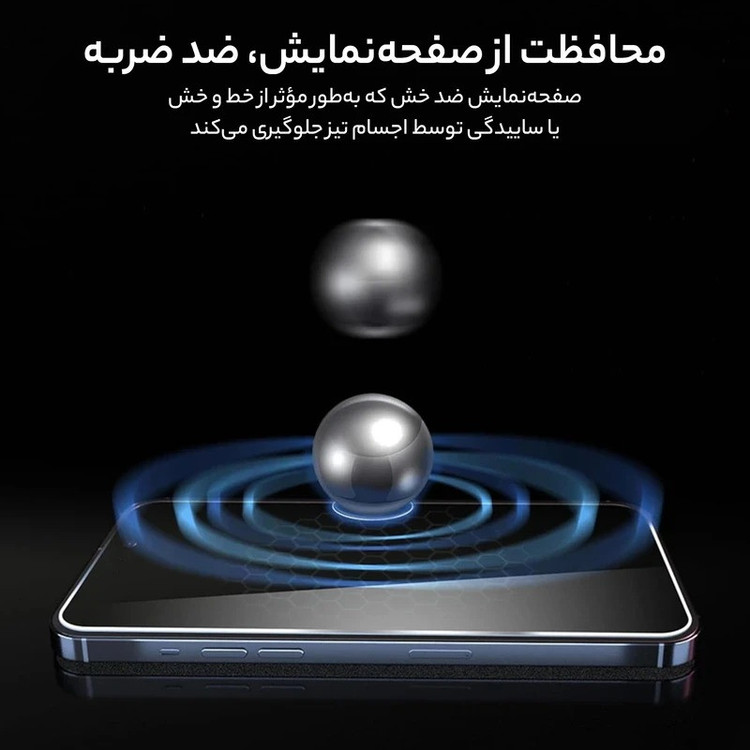 محافظ صفحه نمایش حریم شخصی بوف مدل BullRun Privacy Pro-Guarantee مناسب برای گوشی موبایل اپل iPhone 16 Pro Max