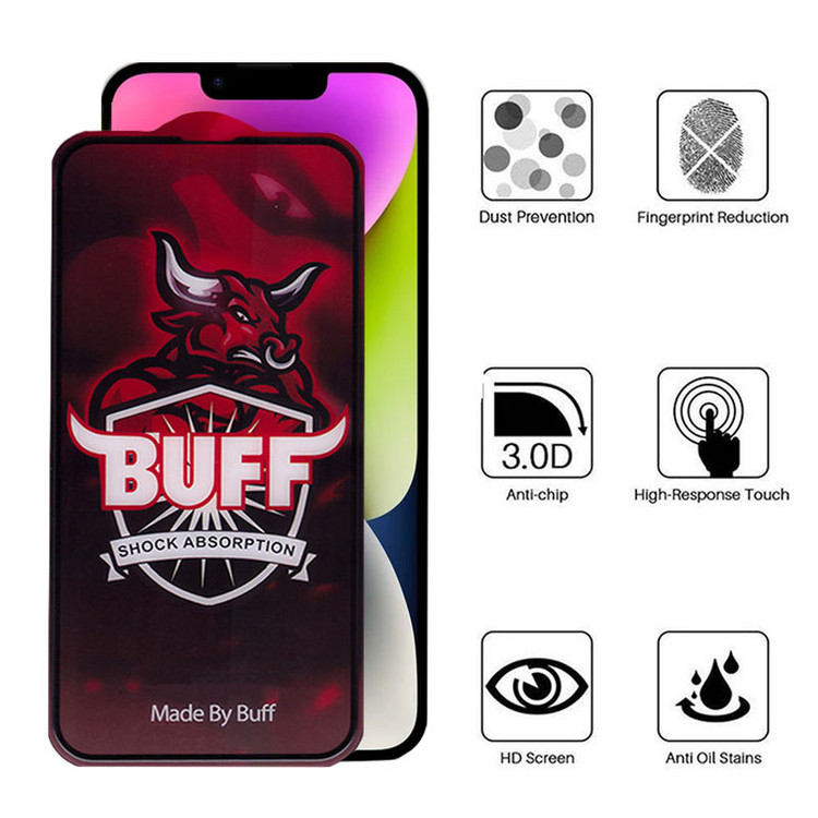 محافظ صفحه نمایش بوف مدل Crystal Pro-G مناسب برای گوشی موبایل اپل iPhone 16e/14/13 Pro/13