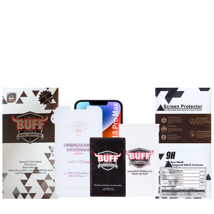 محافظ صفحه نمایش بوف مدل Hydrogel-Double-G مناسب برای گوشی موبایل اپل iPhone 14 Plus / iPhone 13 Pro Max