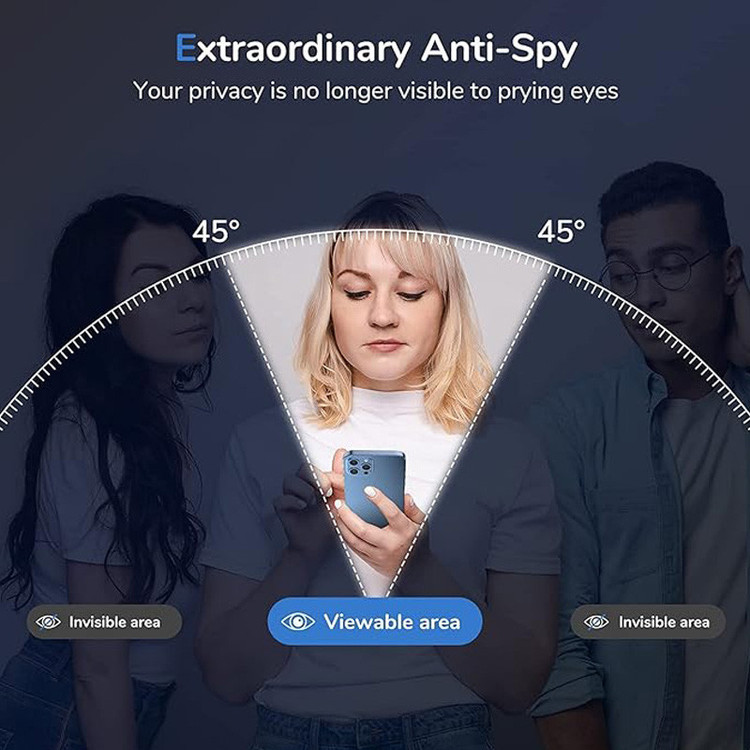 محافظ صفحه نمایش حریم شخصی بوف مدل Privacy Pro Plus-G مناسب برای گوشی موبایل اپل iPhone 14 / 13 Pro / 13