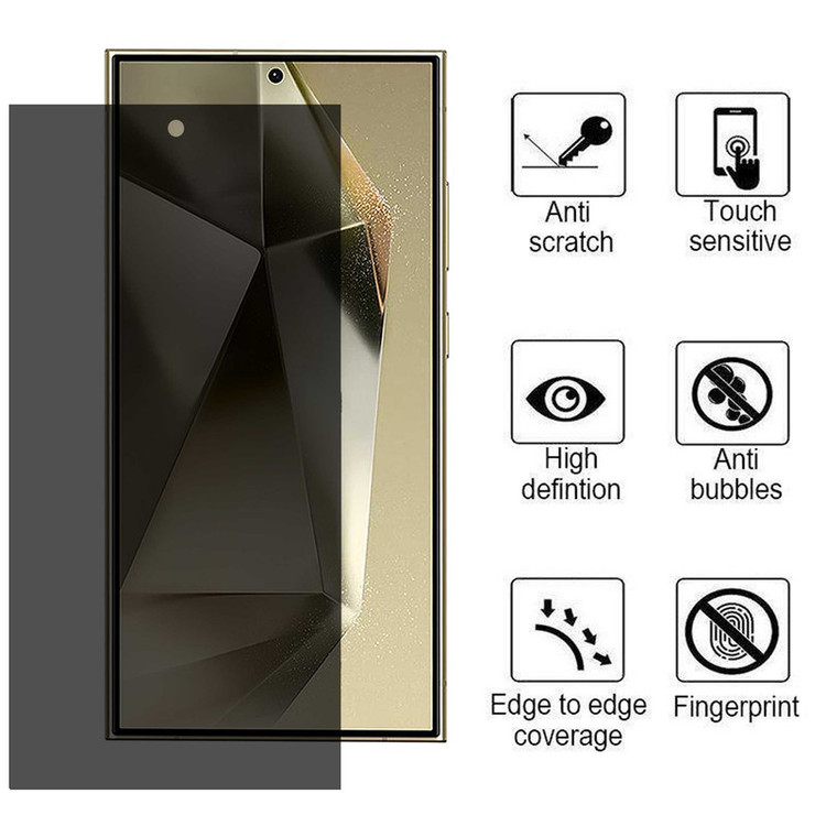محافظ صفحه نمایش حریم شخصی بوف مدل Silicone-Privacy-G مناسب برای گوشی موبایل سامسونگ Galaxy S24 Ultra / S23 Ultra / S22 Ultra