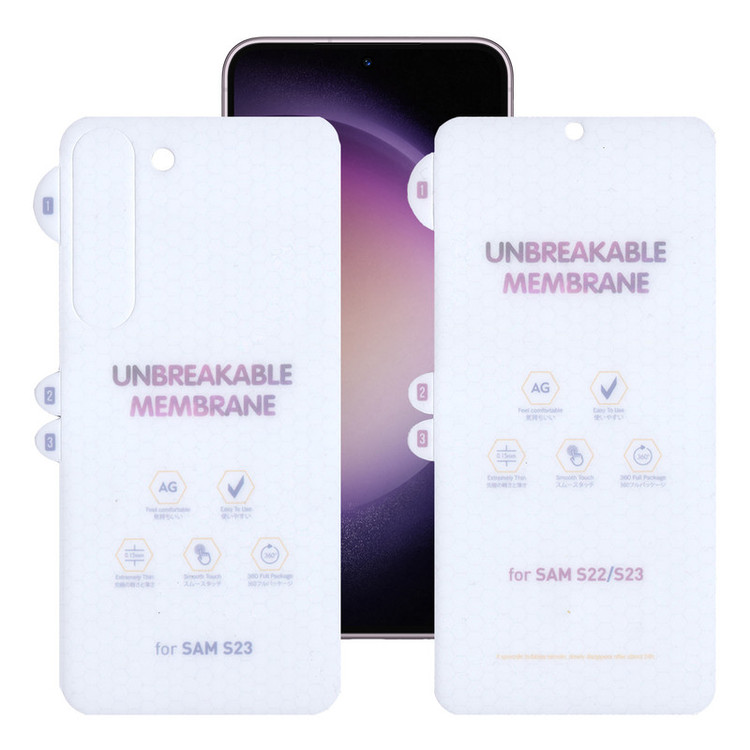 محافظ صفحه نمایش مات بوف مدل Hydrogel-Matte-G مناسب برای گوشی موبایل سامسونگ Galaxy S23 به همراه محافظ پشت گوشی
