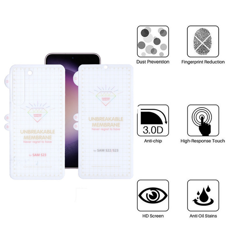 محافظ صفحه نمایش بوف مدل Hydrogel-G مناسب برای گوشی موبایل سامسونگ Galaxy S23 به همراه محافظ پشت گوشی