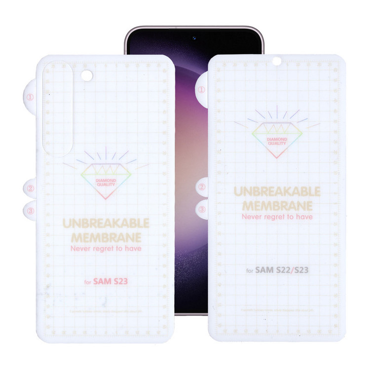 محافظ صفحه نمایش بوف مدل Hydrogel-G مناسب برای گوشی موبایل سامسونگ Galaxy S23 به همراه محافظ پشت گوشی