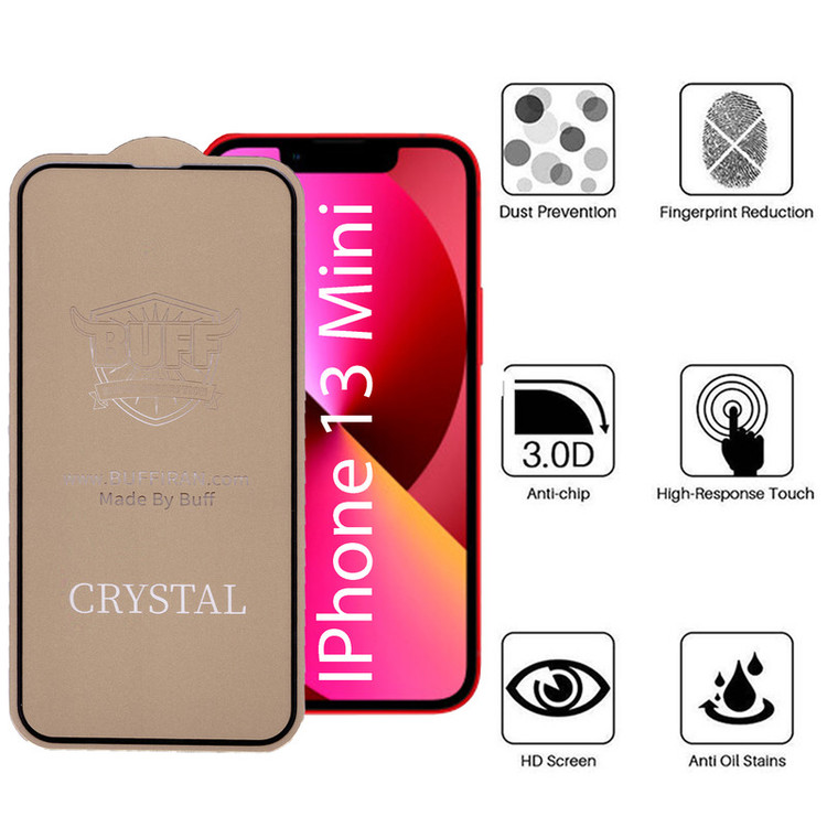 محافظ صفحه نمایش 5D بوف مدل Cry مناسب برای گوشی موبایل اپل Iphone 13 Mini