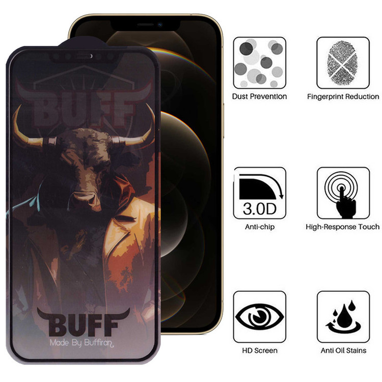 محافظ صفحه نمایش بوف مدل Crystal Pro-G مناسب برای گوشی موبایل اپل iPhone 12 Pro Max