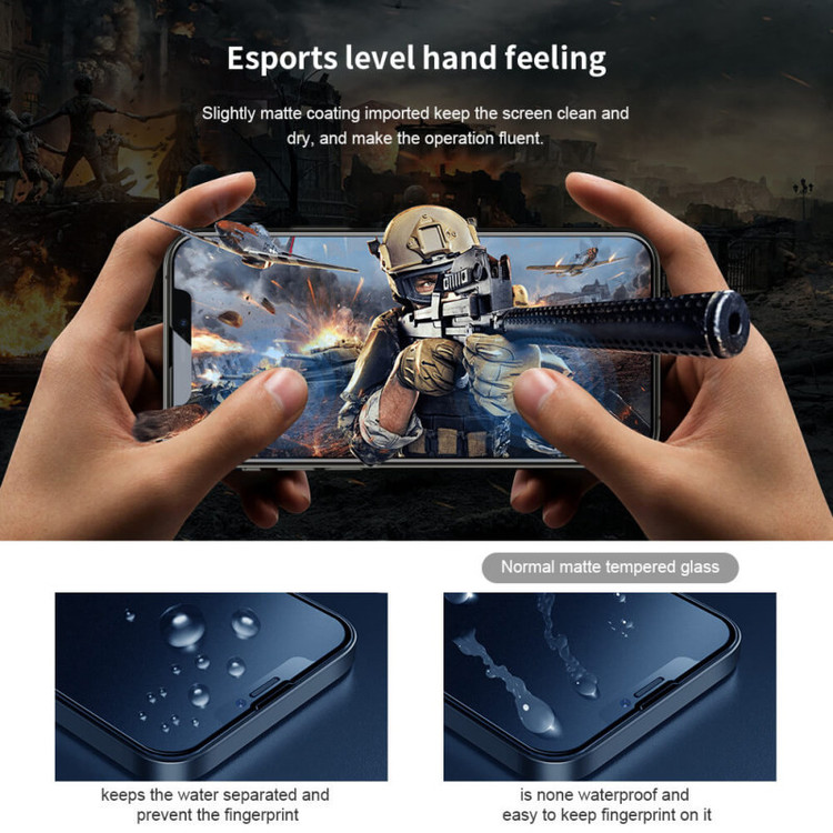 محافظ صفحه نمایش مات بوف مدل 5D Matte-Pro-G مناسب برای گوشی موبایل اپل IPhone 16e / 13 / 13 Pro / 14