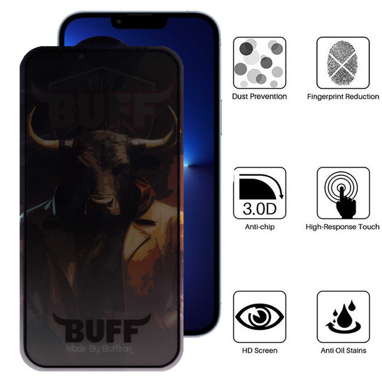 محافظ صفحه نمایش حریم شخصی بوف مدل Privacy Pro Plus-G مناسب برای گوشی موبایل اپل iPhone 13 Pro Max / 14 Plus