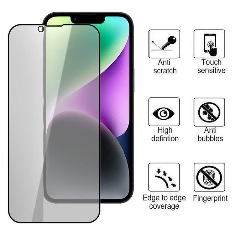 محافظ صفحه نمایش حریم شخصی بوف مدل Privacy-G مناسب برای گوشی موبایل اپل Iphone 16e / 13 / 13 Pro / 14