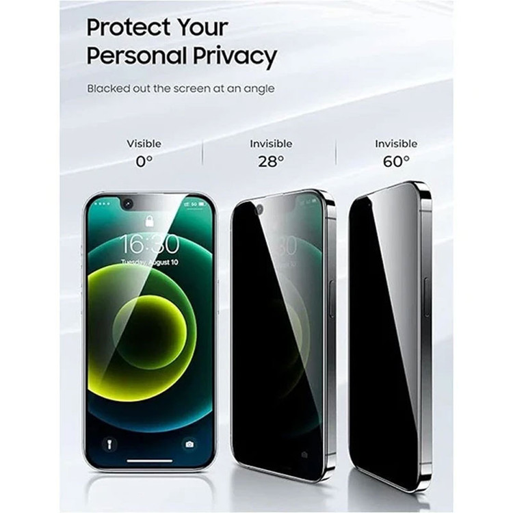 محافظ صفحه نمایش حریم شخصی بوف مدل Fighter Pri Pro-Guarantee مناسب برای گوشی موبایل اپل iPhone 16/ 15/ 14 Pro