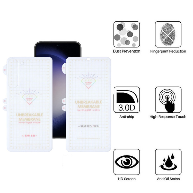 محافظ صفحه نمایش بوف مدل Hydrogel-G مناسب برای گوشی موبایل سامسونگ Galaxy S23 Plus به همراه محافظ پشت گوشی