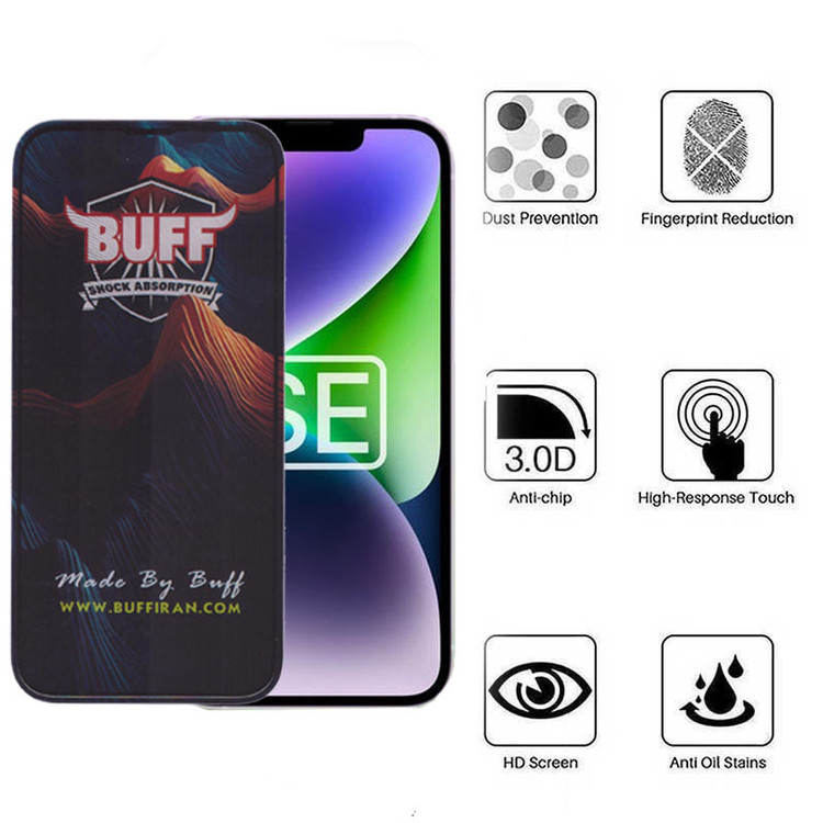 محافظ صفحه نمایش 5D بوف مدل Mountain-G مناسب برای گوشی موبایل اپل iPhone 16e