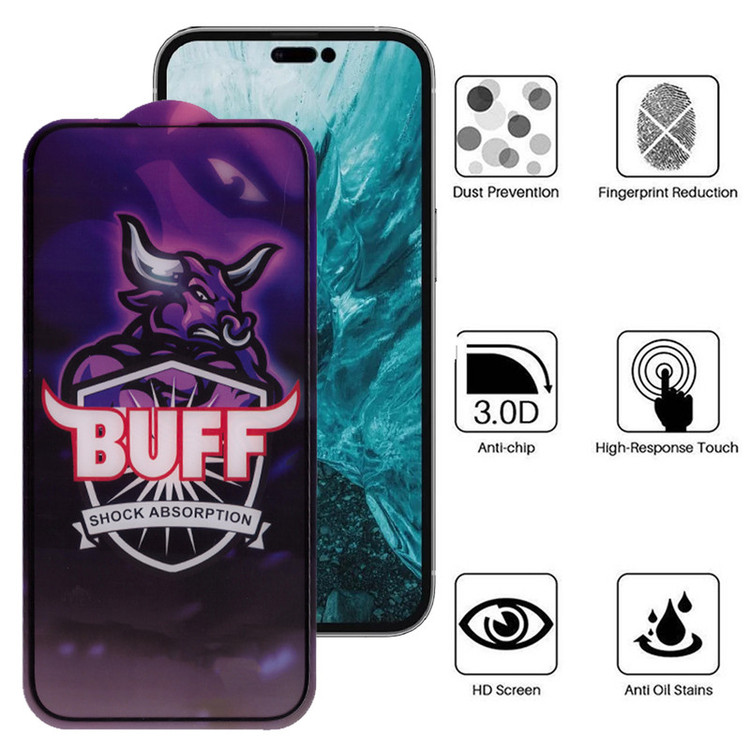 محافظ صفحه نمایش بوف مدل 5D Buffer-G مناسب برای گوشی موبایل اپل Iphone 14 Pro Max