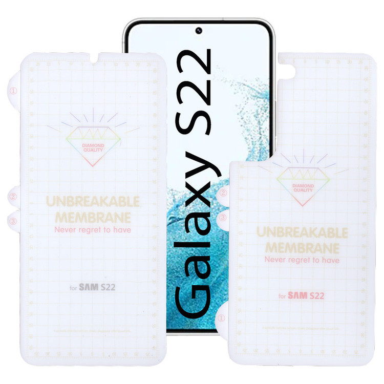 محافظ صفحه نمایش بوف مدل Hydrogel-G مناسب برای گوشی موبایل سامسونگ Galaxy S22 به همراه محافظ پشت گوشی
