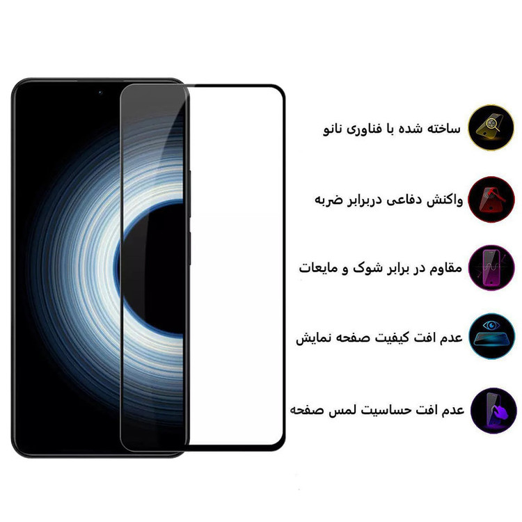 محافظ صفحه نمایش 5D بوف مدل F33-G مناسب برای گوشی موبایل شیائومی Redmi K50 Ultra / Xiaomi 12T / 12T Pro