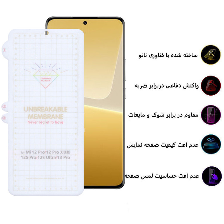 محافظ صفحه نمایش بوف مدل Hydrogel-G مناسب برای گوشی موبایل شیائومی 13 Pro / Mi 13 Pro /12 Pro / Mi 12 Pro / Mi 12s Pro / Mi 12s Ultra