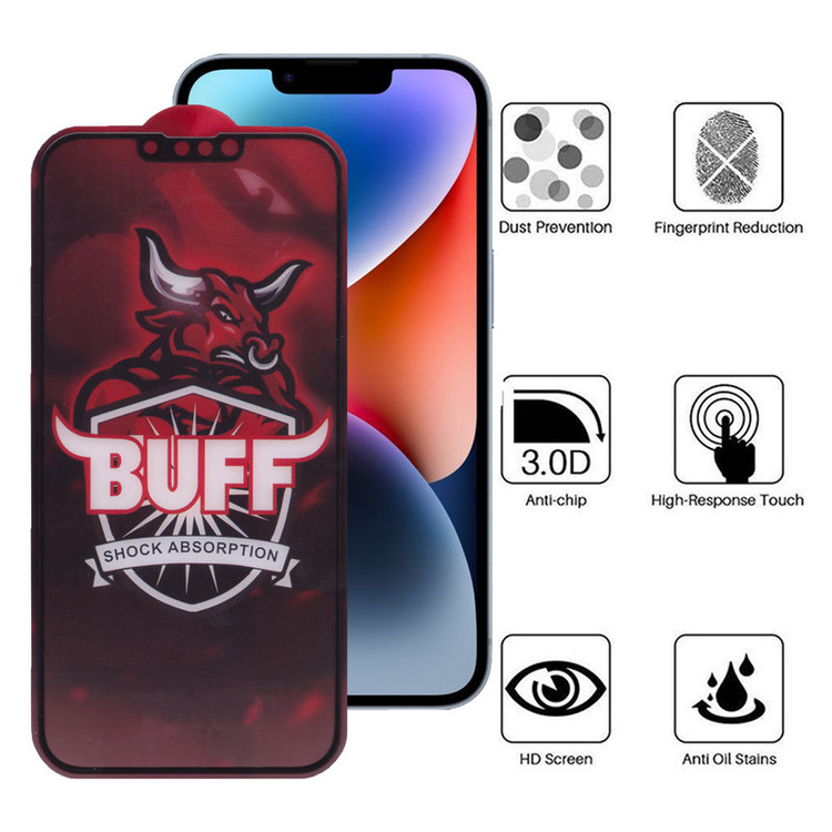 محافظ صفحه نمایش بوف مدل Crystal Double-G مناسب برای گوشی موبایل اپل iPhone 14 Plus / 13 Pro Max
