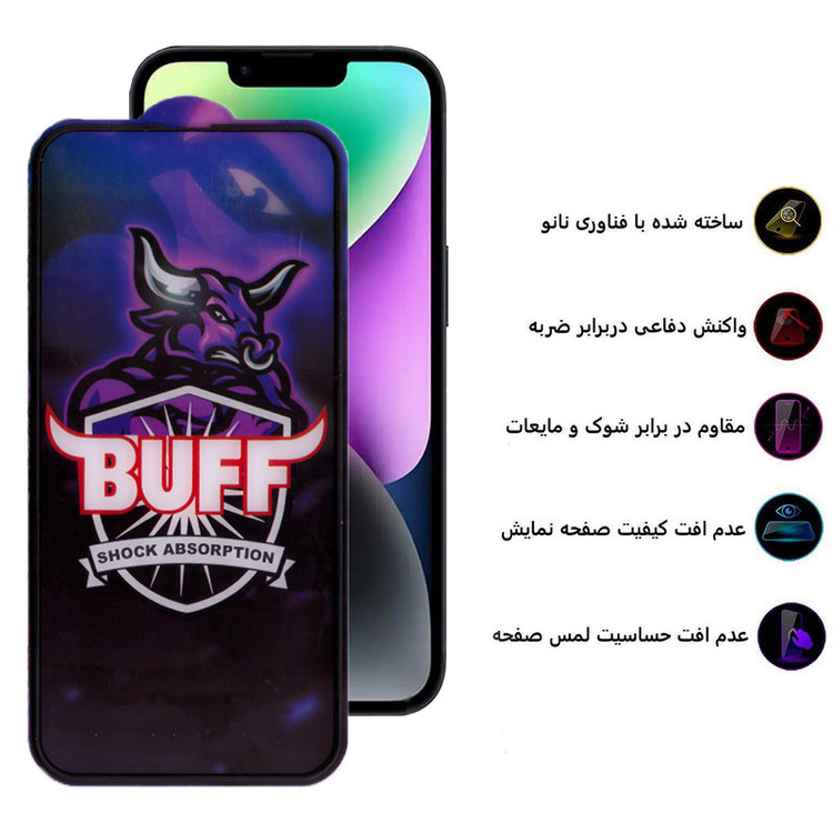 محافظ صفحه نمایش بوف مدل AirBag-Pro-G مناسب برای گوشی موبایل اپل Iphone 14
