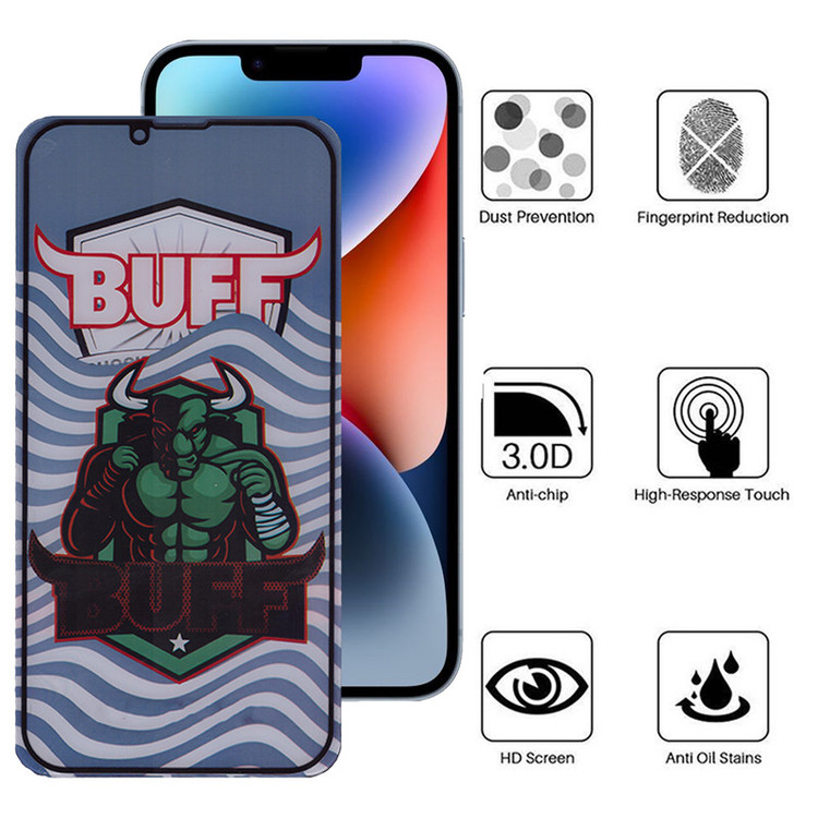 محافظ صفحه نمایش 5D بوف مدل Super Power-G مناسب برای گوشی موبایل اپل iPhone 14 Plus /13 Pro Max