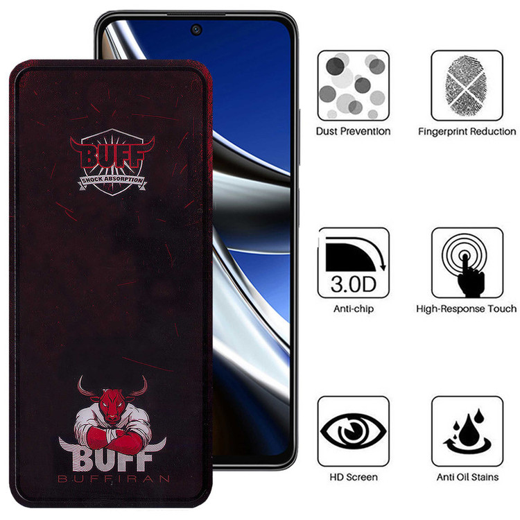 محافظ صفحه نمایش بوف مدل Muscle-Bull-G مناسب برای گوشی موبایل شیائومی Poco X4 Pro 5G/X3 Pro/X3 NFC/X3/M2 Pro/Redmi Note 10 Lite