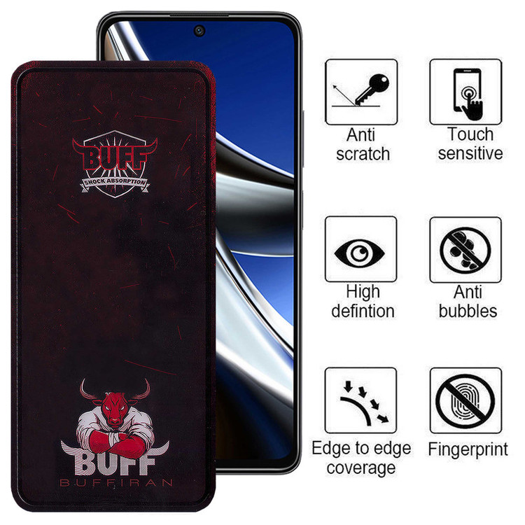 محافظ صفحه نمایش بوف مدل Muscle-Bull-G مناسب برای گوشی موبایل شیائومی Poco X4 Pro 5G/X3 Pro/X3 NFC/X3/M2 Pro/Redmi Note 10 Lite