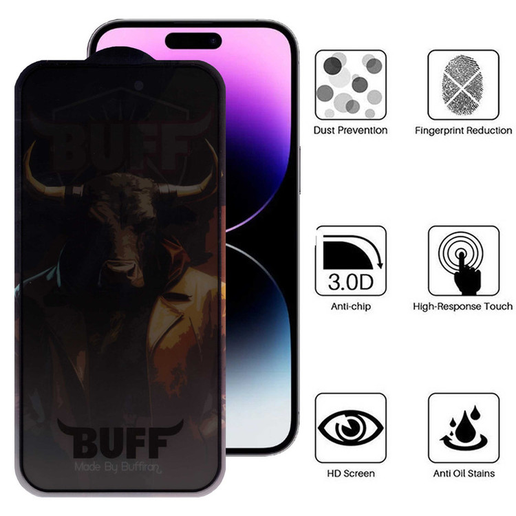 محافظ صفحه نمایش حریم شخصی بوف مدل Privacy Pro Plus-G مناسب برای گوشی موبایل اپل iPhone 14 Pro Max