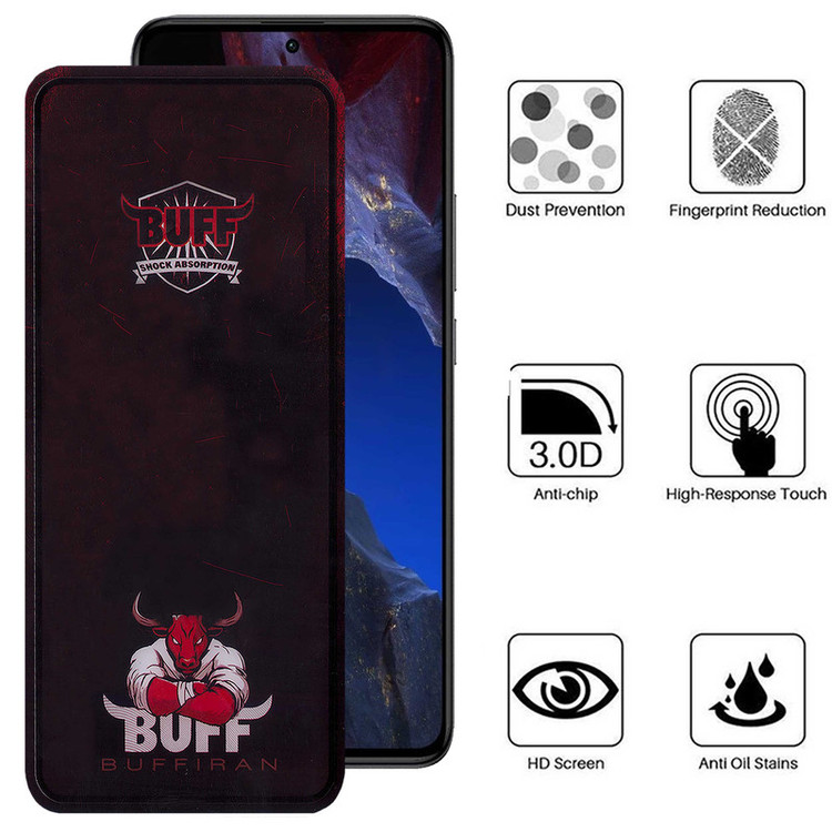 محافظ صفحه نمایش بوف مدل Muscle-Bull-G مناسب برای گوشی موبایل شیائومی Poco F5 Pro / F5 / Redmi Note 12 Turbo