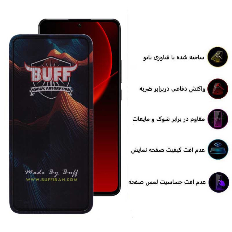 محافظ صفحه نمایش 5D بوف مدل Mountain-G مناسب برای گوشی موبایل شیائومی 13T Pro / 13T / 12T Pro / 12T / 11T Pro / 11T / Mi 10T Lite 5G