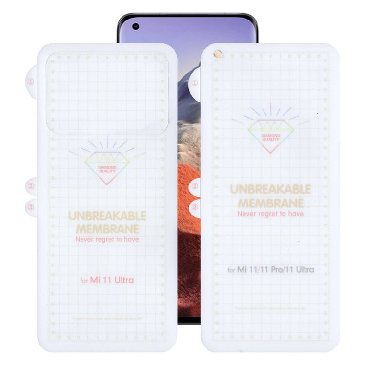 محافظ صفحه نمایش بوف مدل Hydrogel-G مناسب برای گوشی موبایل شیائومی Mi 11 Ultra به همراه محافظ پشت گوشی