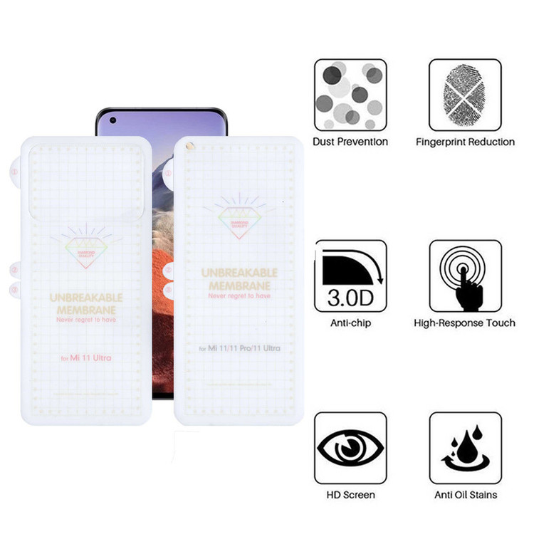 محافظ صفحه نمایش بوف مدل Hydrogel-G مناسب برای گوشی موبایل شیائومی Mi 11 Ultra به همراه محافظ پشت گوشی