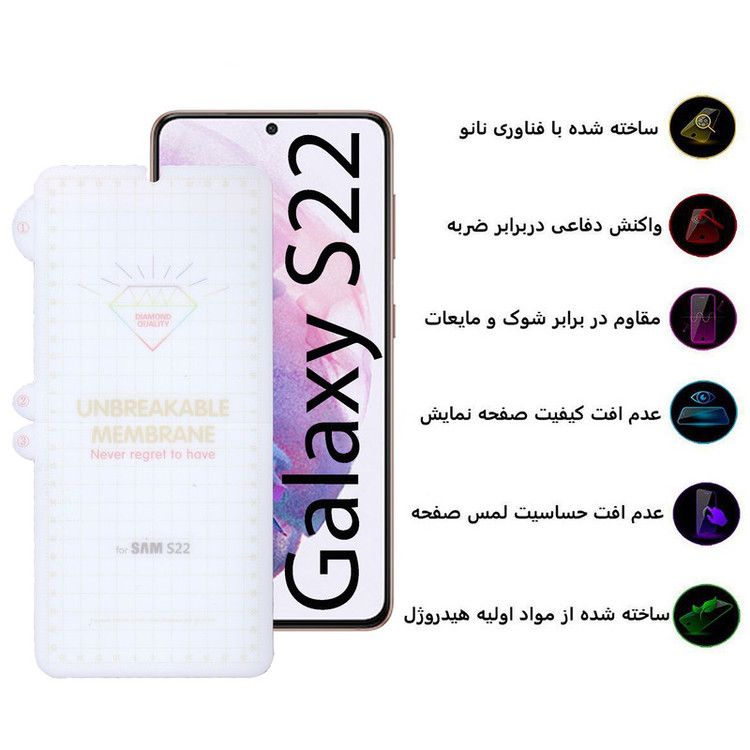 محافظ صفحه نمایش بوف مدل Hydrogel-G مناسب برای گوشی موبایل سامسونگ Galaxy S22