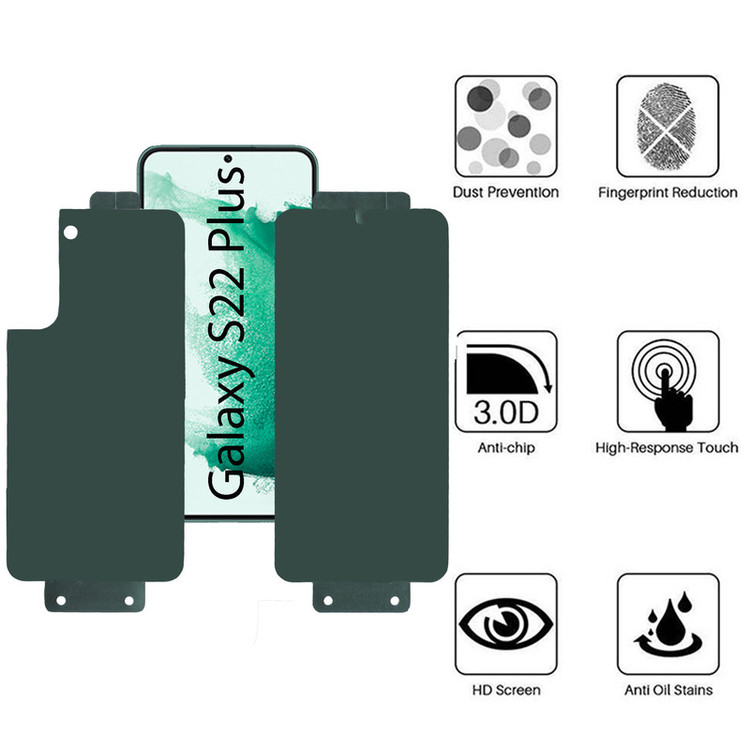 محافظ صفحه نمایش بوف مدل Full Body-G مناسب برای گوشی موبایل سامسونگ Galaxy S22 Plus به همراه محافظ پشت گوشی