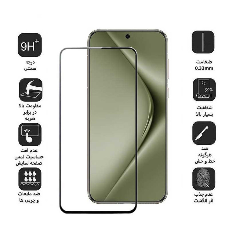 محافظ صفحه نمایش سرامیکی بوف مدل Ceramic-G مناسب برای گوشی موبایل هوآوی Pura 70 Pro/ Pura 70 Ultra / Nova 12S/ Nova 12i